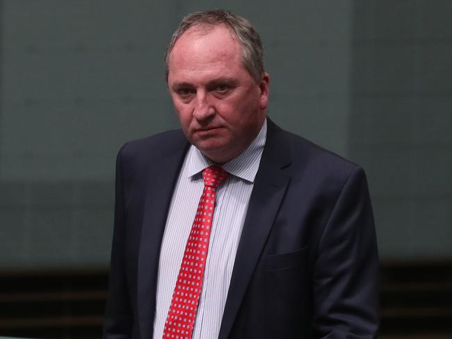 Barnaby Joyce stepped down as Nationals leader earlier this year after backlash over his affair with former staffer Vikki Campion. Picture: Kym Smith