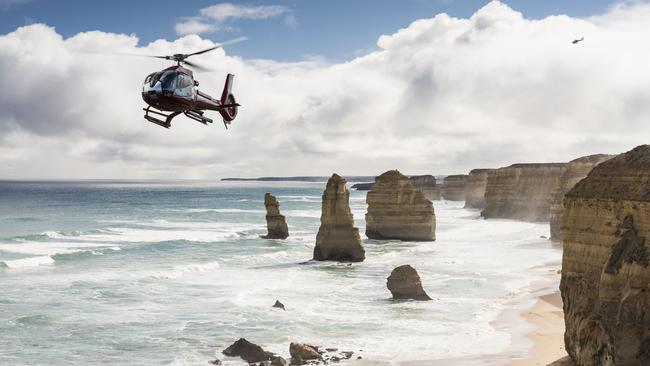 A flight over the Twelve Apostles are among the offerings alley-ooped to the former high flyer