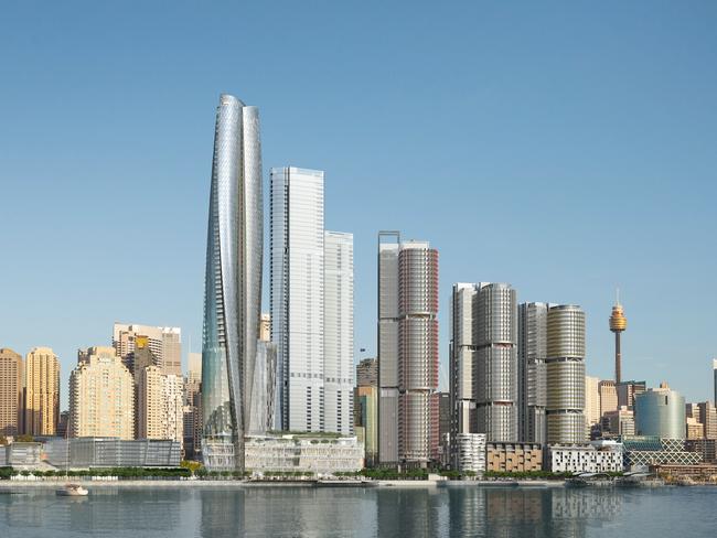 An artists impression of Crown’s planned Sydney casino.