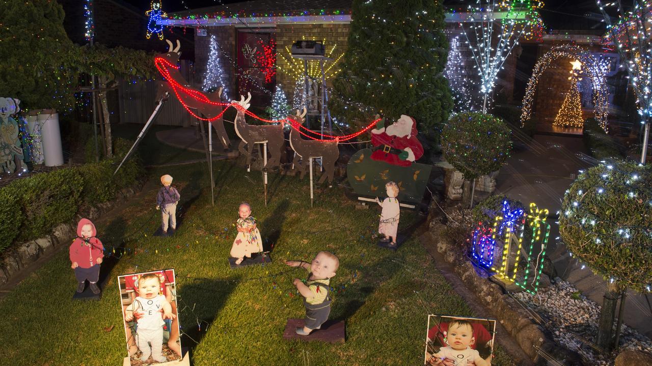 The Andreatta family Box St entry in the Toowoomba Christmas Lights Competition, Friday, December 11, 2015. Photo Kevin Farmer / The Chronicle