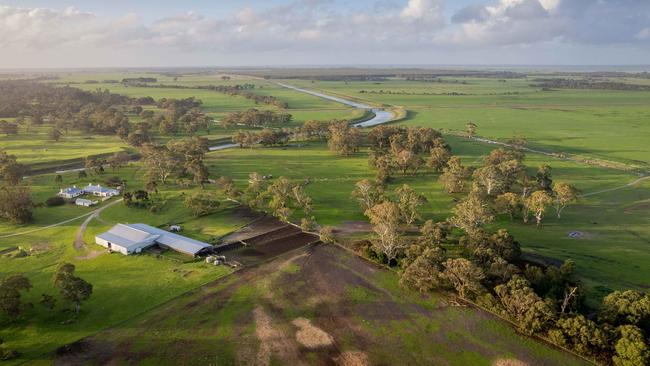 The green landscape across South East SA is hiding the extent of the region’s dry spell. Picture: Ben Clark