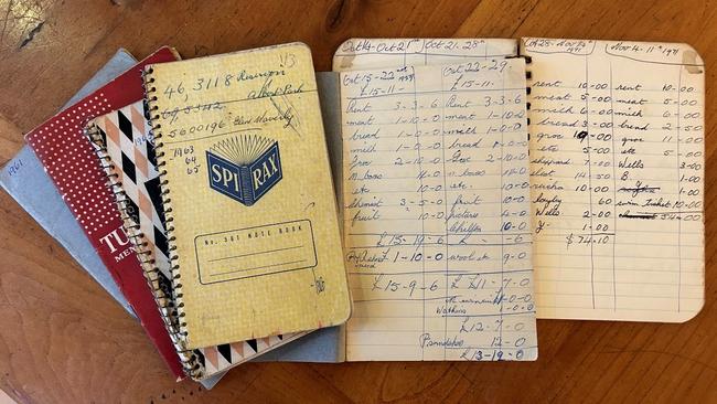 These notebooks were among my late mother's most prized posessions - and offer a fascinating insight. Picture: Bernard Salt