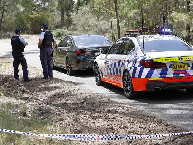 Police cordon off the crime scene at Park Rd in Wilton on Saturday. Picture: Damian Shaw