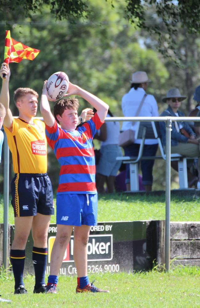 Ballymore Cup rugby action at the Albany Creek Brumbies Junior Rugby Union Club on Friday, April 12, 2024.