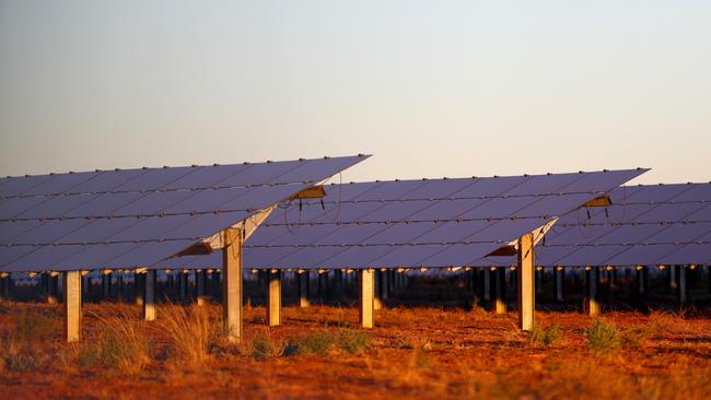 AGL Energy's solar farm in Broken Hill, NSW. Hollie Adams/The Australian