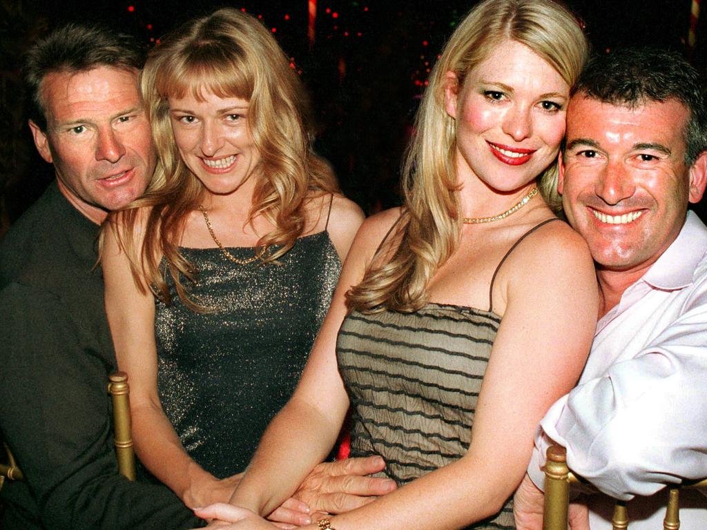 Sam Newman with Amanda Brown in 2001.