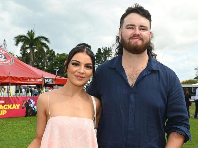 Taila Gilchrist and Corey Miles at 2023 Ladbrokes Mackay Cup Mackay Turf Club Saturday 22 July 2023 Picture: Michaela Harlow