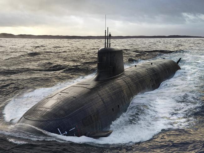 Render of the SSN-AUKUS Nuclear-Powered Submarine. Credit: BAE Systems