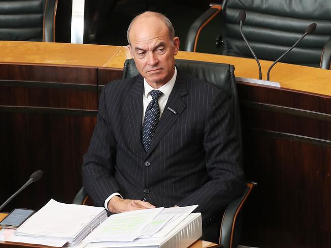 Minister Guy Barnett.  Question time in the Tasmanian parliament.  Picture: Nikki Davis-Jones