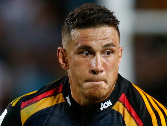 HAMILTON, NEW ZEALAND - FEBRUARY 28: Sonny Bill Williams of the Chiefs breaks away during the round three Super Rugby match between the Chiefs and the Crusaders at Waikato Stadium on February 28, 2015 in Hamilton, New Zealand. (Photo by Phil Walter/Getty Images)