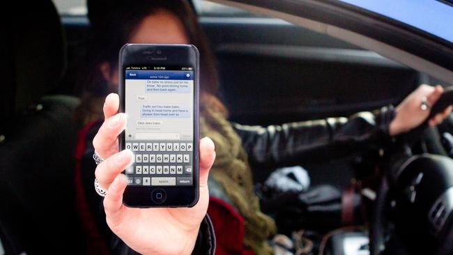 Police are alarmed at a disregard for safety among drivers using mobile phones. Picture: File