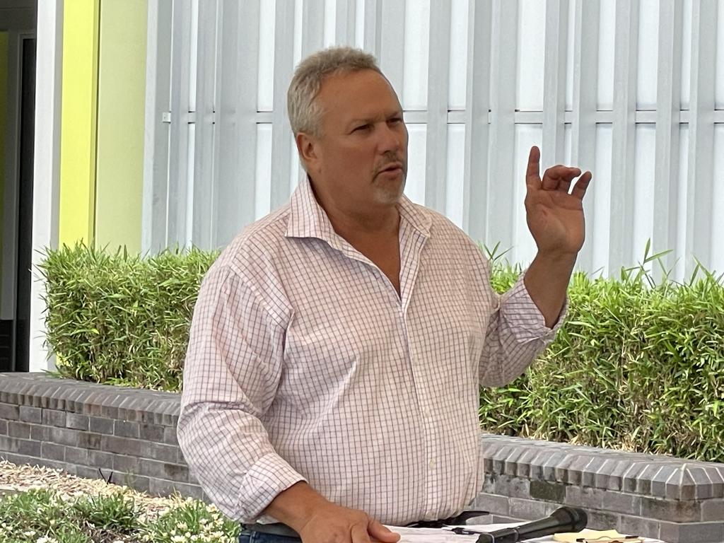 Former Mirani MP and the first Australian South Sea Islander elected to state parliament Stephen Andrew spoke on the history of "kanakas" in Mackay. Photo: Fergus Gregg