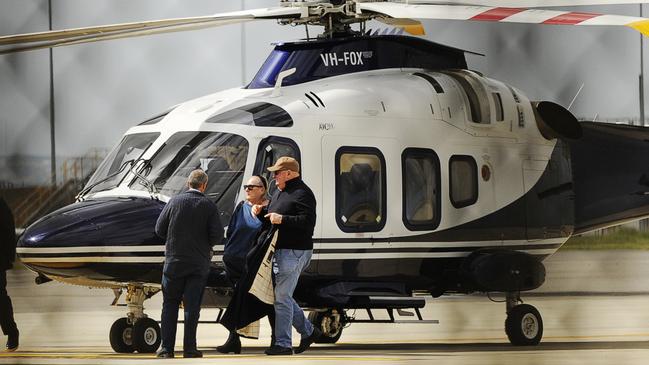 Lindsay Fox at his Avalon Airport, where he has suggested a deal to quarantine returning travellers. Picture: Alan Barber.