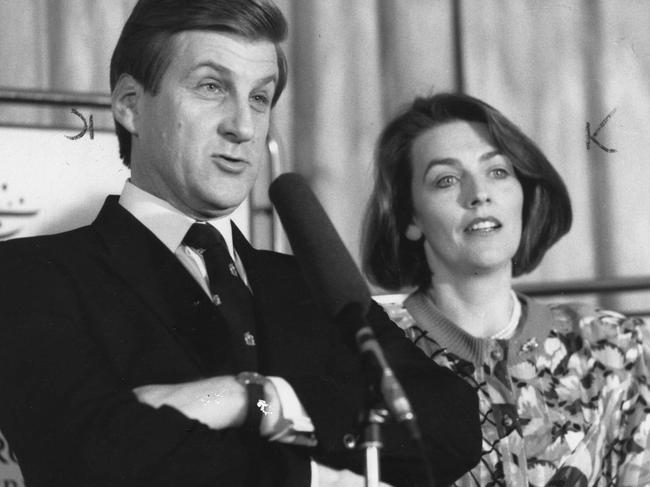 Jeff Kennett and wife Felicity in 1988.