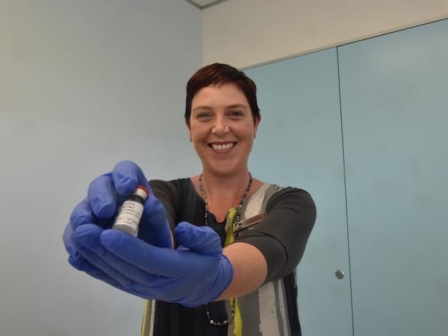 Dr Nova Evans, of the University of the Sunshine Coast, who is involved in a human trial of a universal flu vaccine.