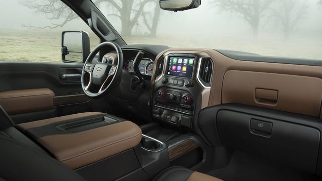 The Chevrolet Silverado has a spacious and well-appointed interior.