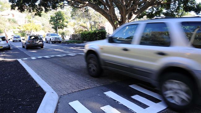 The $450,000 traffic calming measures have been installed along the Beauty Point rat run. Road pictured: Pearl Bay Ave. Picture: ELENOR TEDENBORG