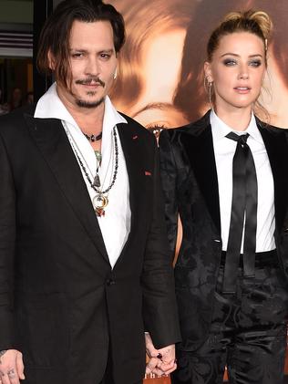 Johnny Depp and Amber Heard. Picture: Getty