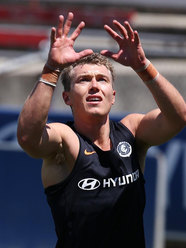 Cripps at Carlton pre-season training. Pic: Michael Klein