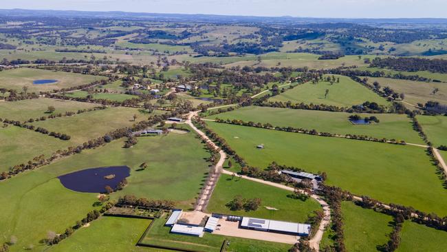 Noel and Lyndsay Henderson’s property spans almost 1200ha near Victoria’s Macedon Ranges.