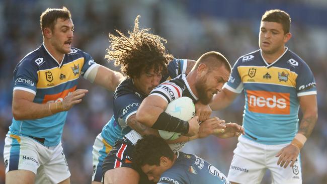 Jared Waerea-Hargreaves was incredible in his 250th NRL game, playing the entire 80-minutes. Picture: Getty Images.