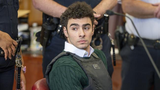Luigi Mangione appears in court on February 21. Picture: Steven Hirsch/NY Post via AP