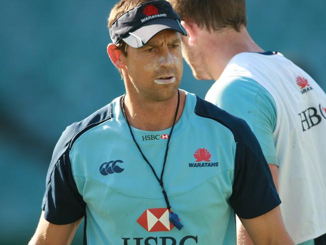 Assistant coach Scott Wisemantel during NSW Waratahs training session at the SFS in Sydney.