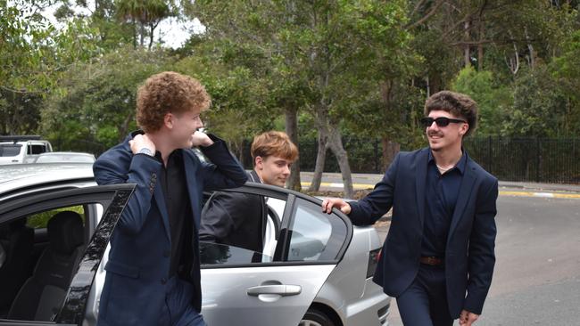 Flynn Carter, Trae Moss and Taylor Weir at the Meridan State College formal 2024.