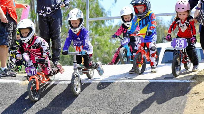 TRACK FUN: A lift in the number of young riders has contributed to the Ipswich and West Moreton BMX Club's surge in participation. Picture: David Nielsen