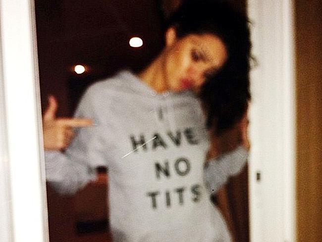 The blurry image posted by Jenner on Instagram, before later deleting it. 