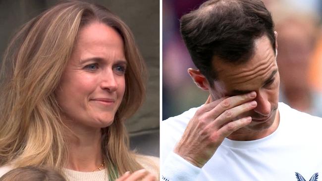 Andy Murray and wife Kim had a special moment. Photo: Getty, Clive Brunskill and Stan Sport.