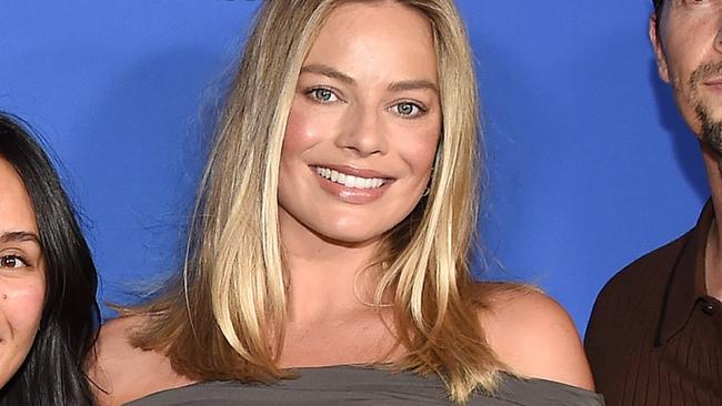 Tom Ackerley, Bronte Payne, Margot Robbie and Joey McNamara at the "My Old Ass" Special Campfire Screening held at Treepeople on September 9, 2024 in Los Angeles, California.  (Photo by Lisa O'Connor/Variety via Getty Images)