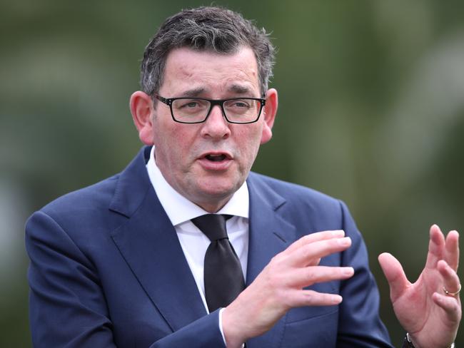 MELBOURNE, AUSTRALIA - NewsWire Photos, SEPTEMBER 8, 2022. Premier of Victoria Daniel Andrews holds a press conference at Parliament House in Melbourne.  Picture: NCA NewsWire / David Crosling