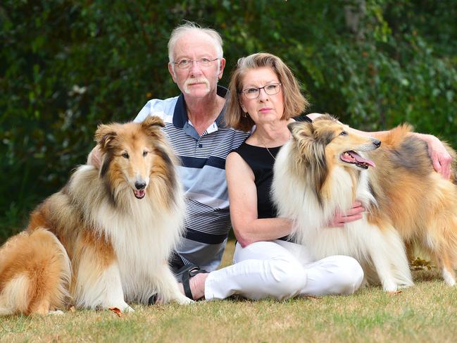 Self-funded retirees Alan and Katrina Foley estimate they will lose 20 per cent of their income, or $15,000, every year as a result of Labor's policy. Picture: Nicki Connolly