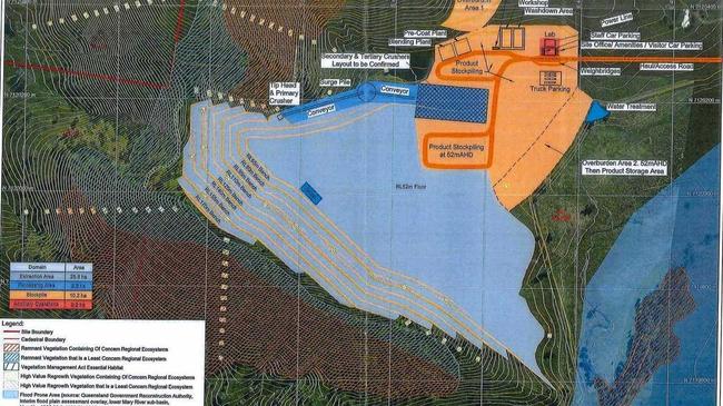 Approved plans for all three stages of the quarry. Picture: Gympie regional Council