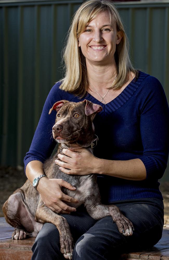 Animal Welfare League Queensland State Rehoming Manager Melinda Phipps. Picture: Jerad Williams