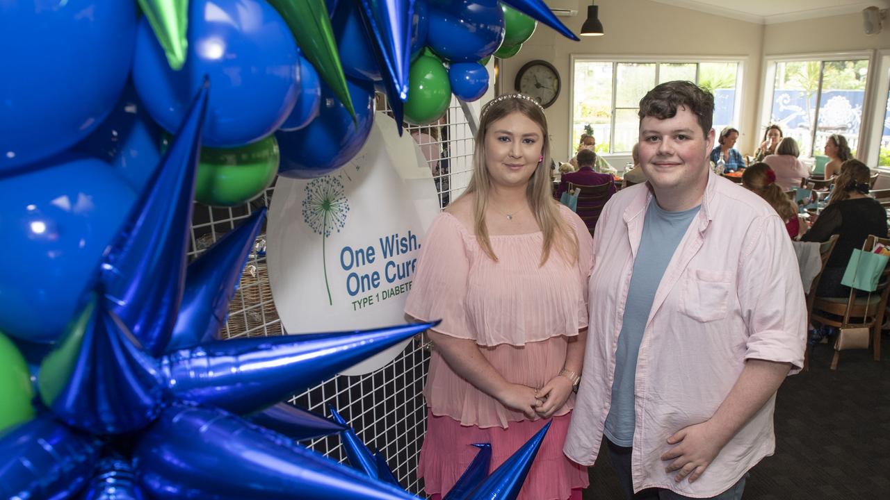 Skye Prasser and Joshua Slade at the Chronicle Toowoomba Hospital Foundation Melbourne Cup at Urban Grounds Cafe raising funds for One Wish, One Cure for Type 1 Diabetes. Tuesday, November 1, 2022. Picture: Nev Madsen.