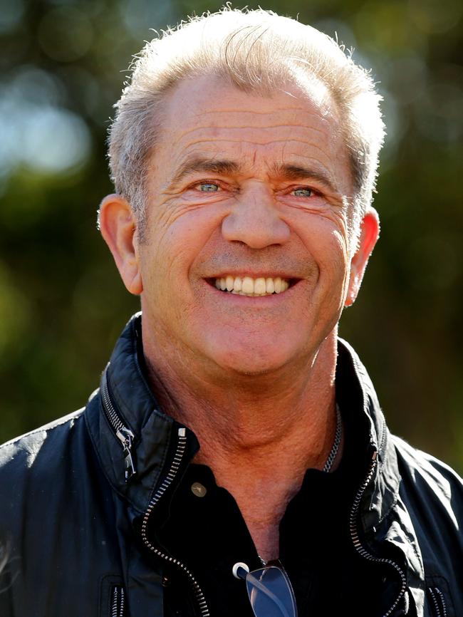 Mel Gibson announces he will film his next movie Hacksaw Ridge in NSW during a press conference at Fox Studios , Moore Park .Picture Gregg Porteous