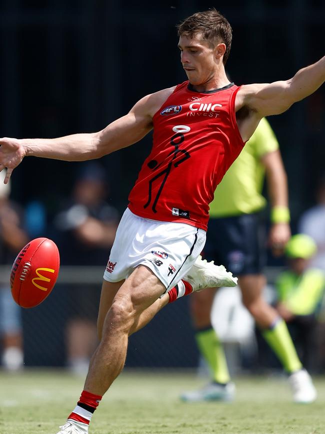 Jack Steele launches St Kilda forward.