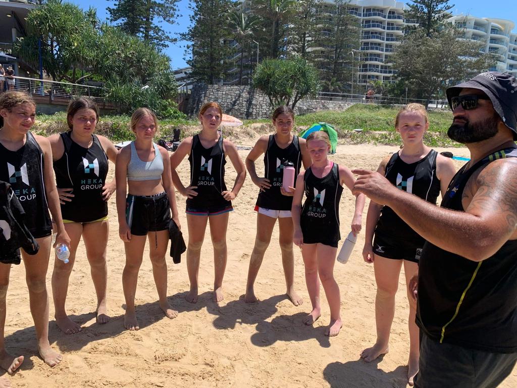 The Maroochydore Swans under-15s teammates of the late Saxony Walker have paid tribute to their friend.