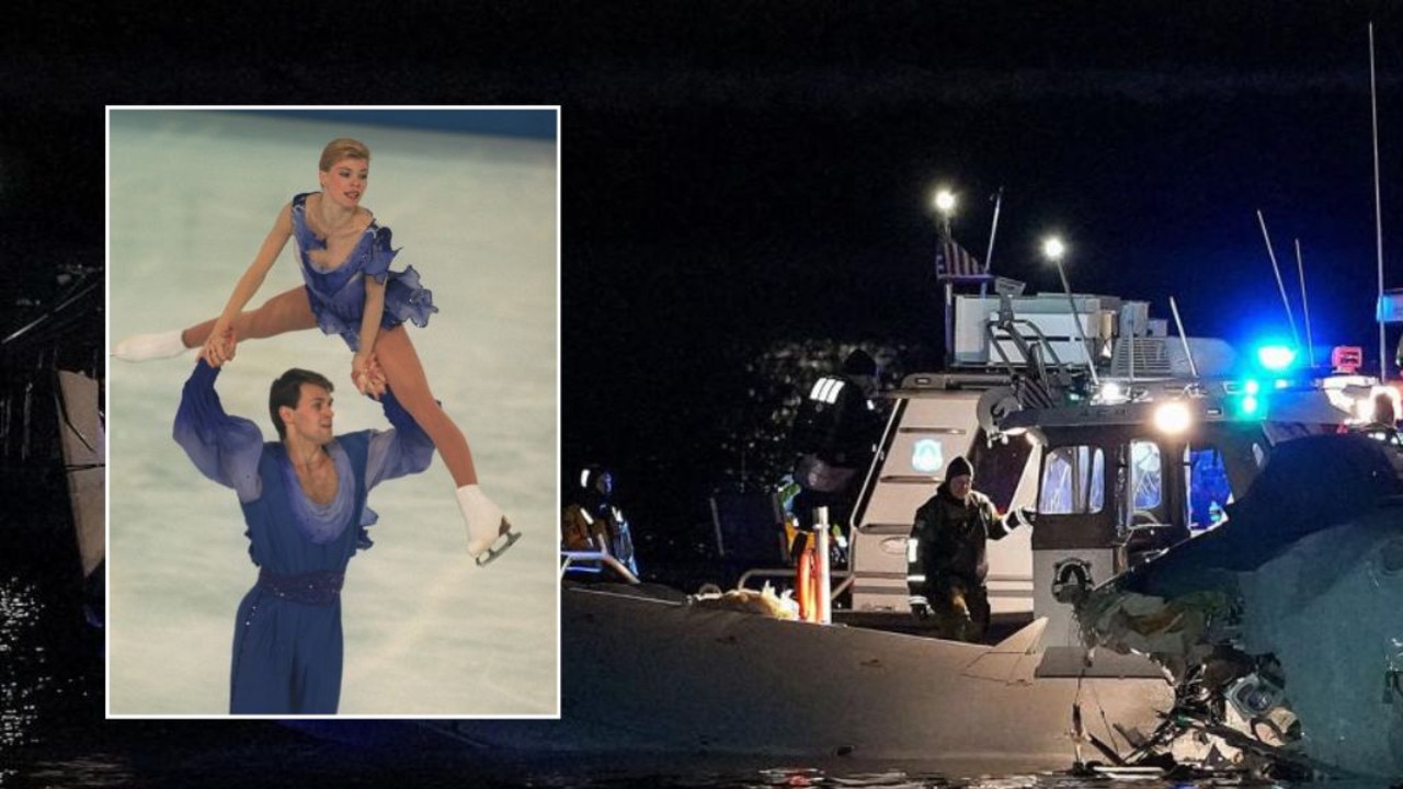 Ice skating champions on board US plane