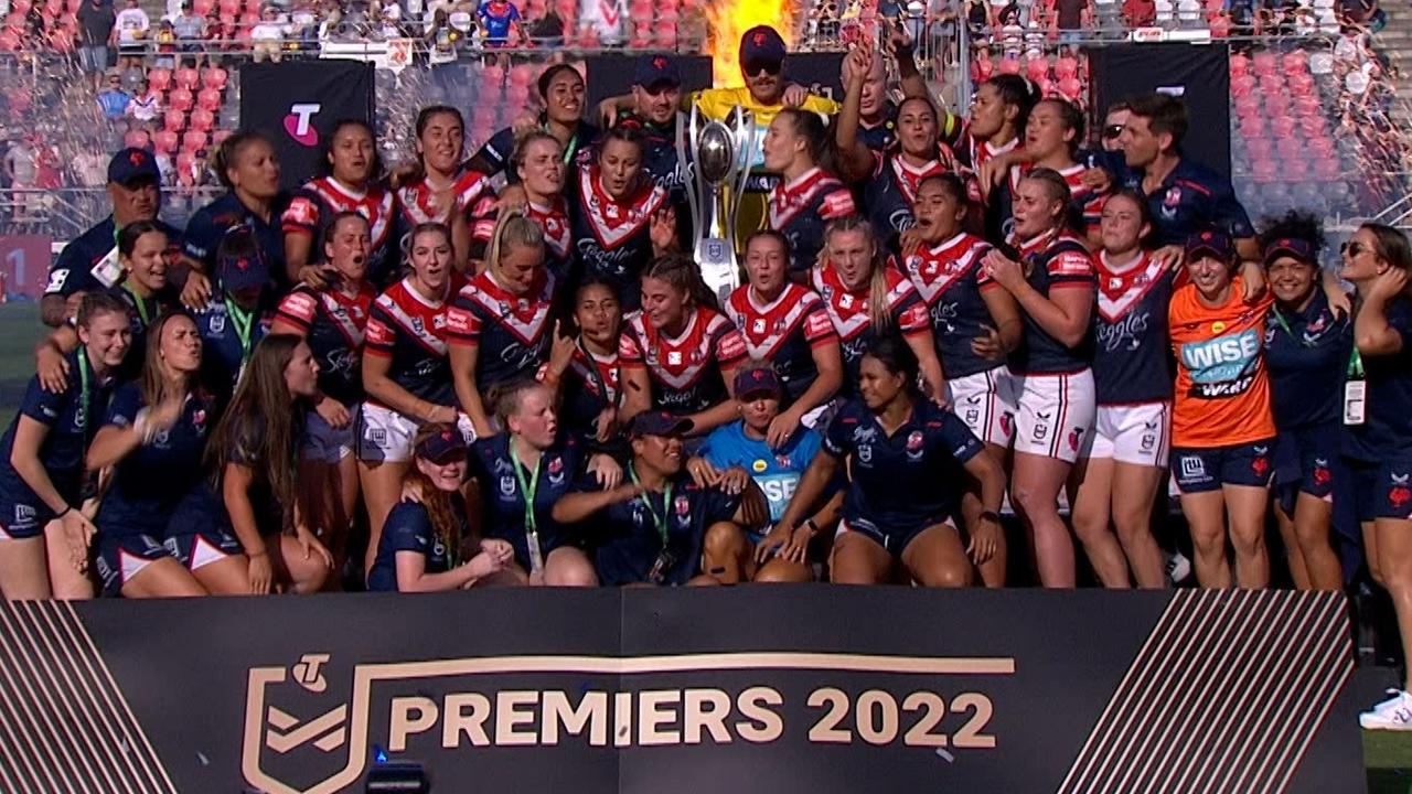 Roosters crowned NRLW premiers for 2022.
