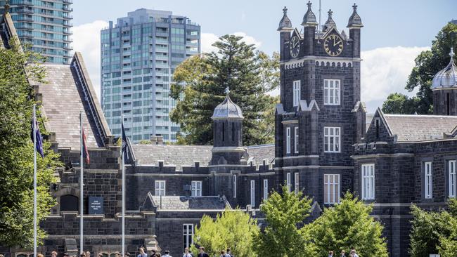 A transgender student will remain at Melbourne Grammar School.