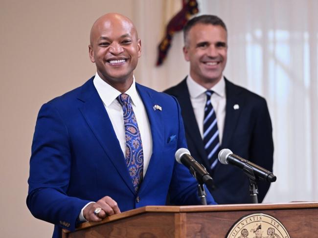 Premier Peter Malinauskas meeting with Wes Moore, the Governor of Maryland. A highly-rated Democrat rising star. Picture: Supplied