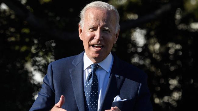 US President Joe Biden has brought illegal immigrants in by the planeload. Picture: AFP