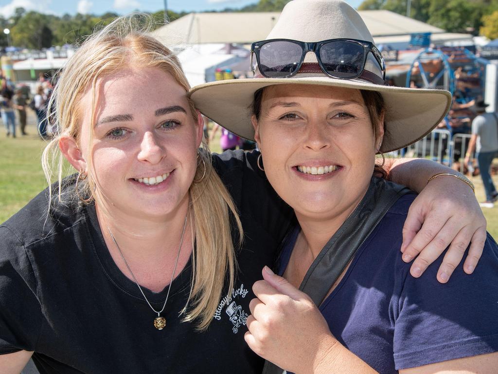 Bonnie Smith (left) and Melissa Dobbs. Meatstock at the Toowoomba Showgrounds. April 15th, 2023