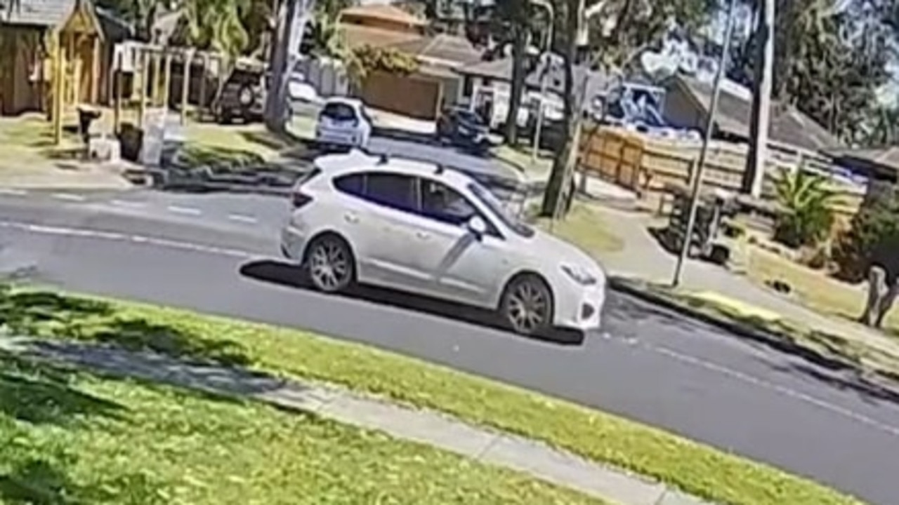 Officers are also seeking the driver of a white hatchback. Picture: Victoria Police