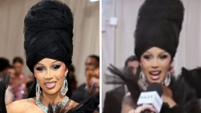 Cardi B's Met Gala gaffe.