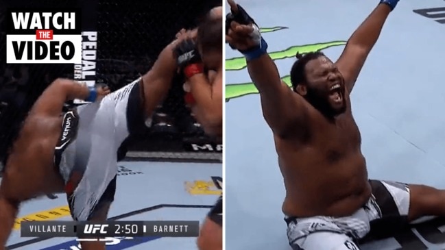 Chris Barnett has claimed his first UFC win with an impressive finishing move (ESPN)