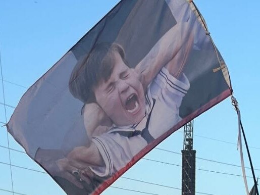 Prince Louis has gone viral after this iconic picture of him appeared at Glastonbury over the weekend. Picture: iStock